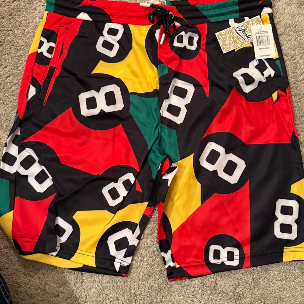 Bold Geometric Men's Swim Board Shorts